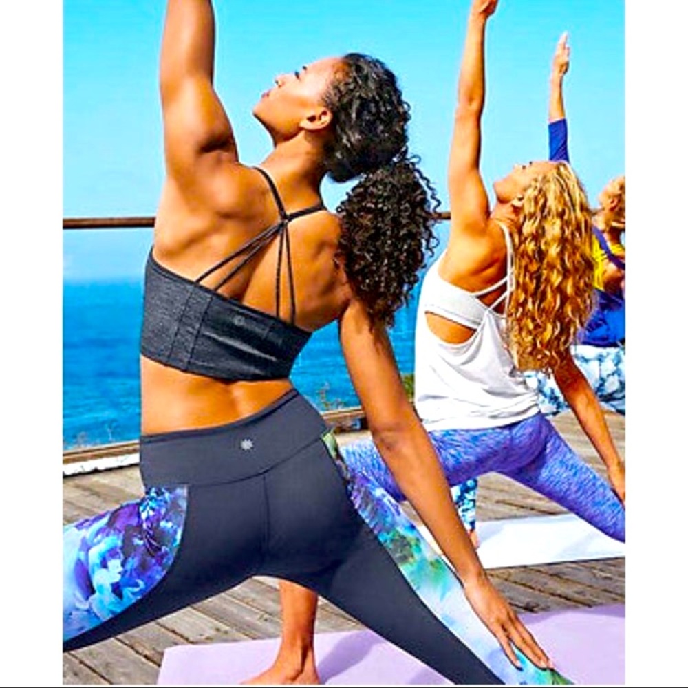 Athleta blue leggings size small